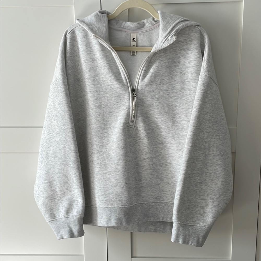 NWT•KYODAN 78% cotton Half-Zip Sweater / hoodie
